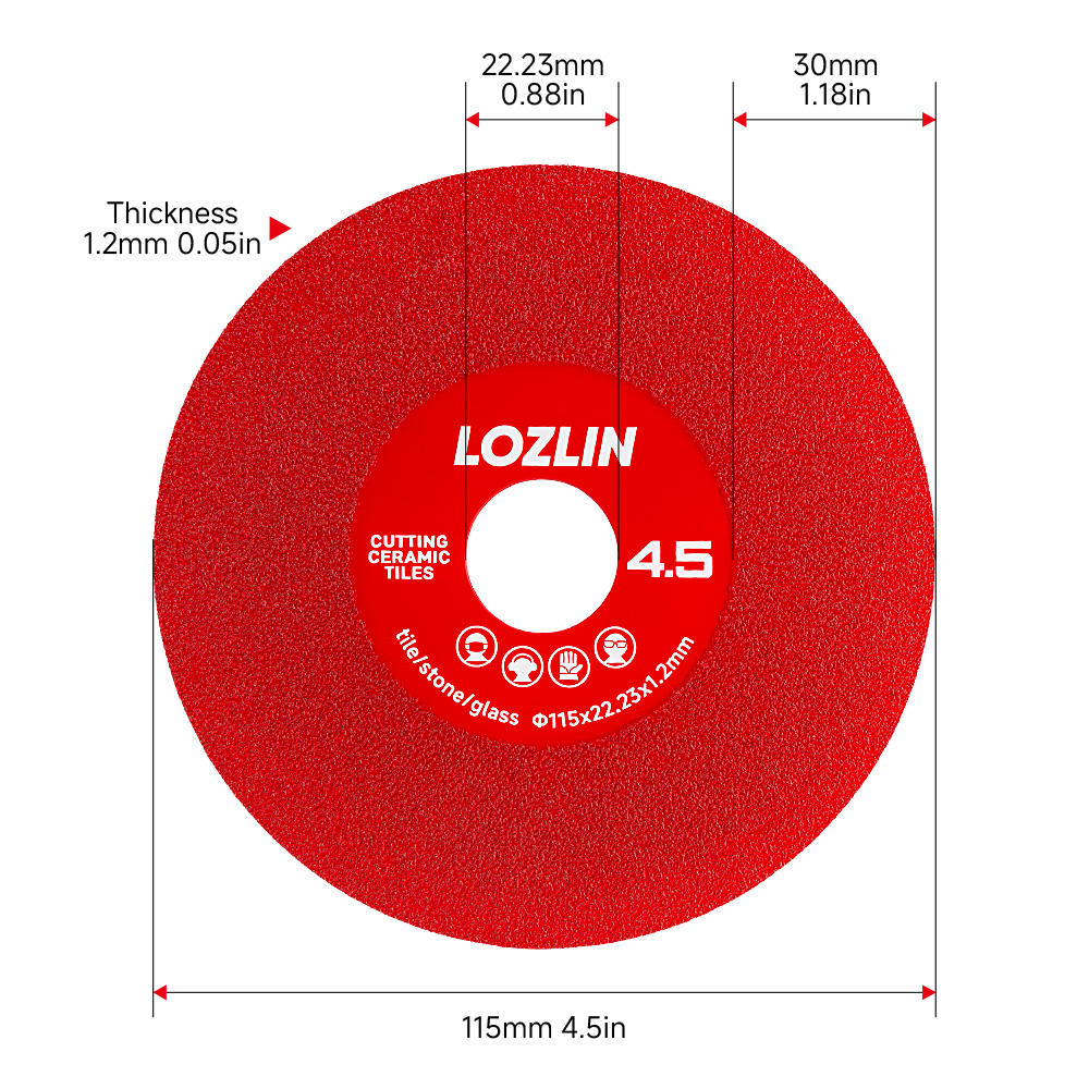LOZLIN 3/6 Stück 4,5