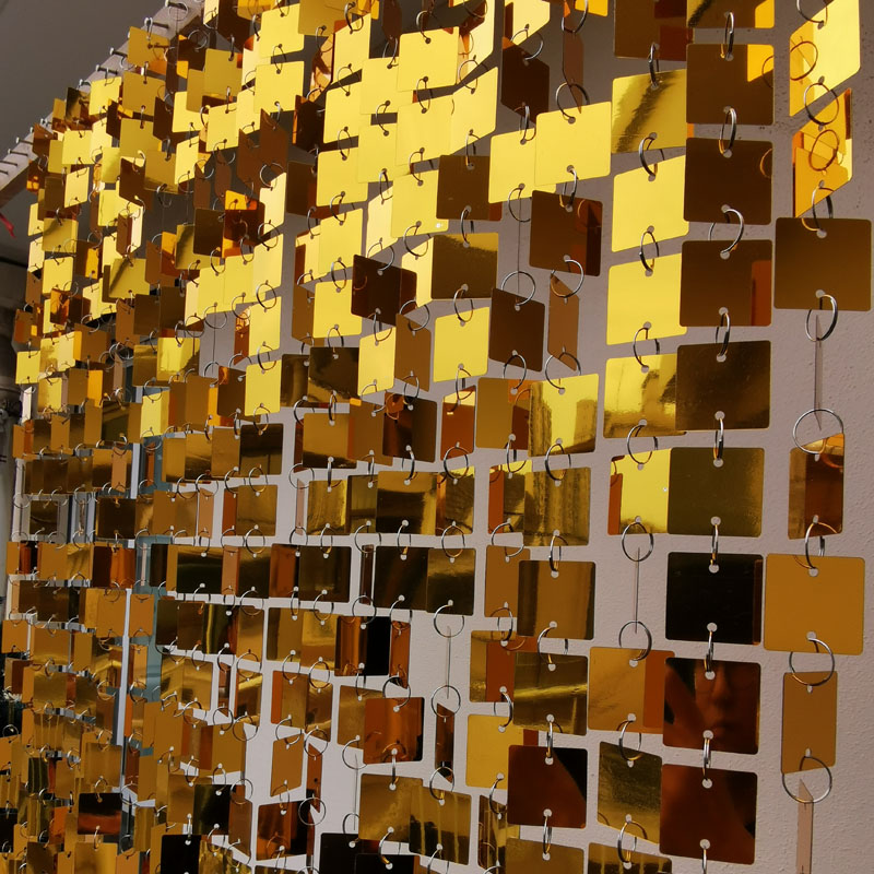3 cm Gold Silber Quadratische  – Pvc Panel Background Bewertung und Preis